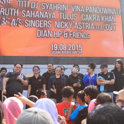 Senam Sehat di Car Free Day Dago Pre-Event Kampung GaSS 2